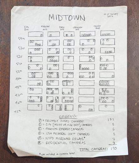 map of surveillance cameras in midtown
