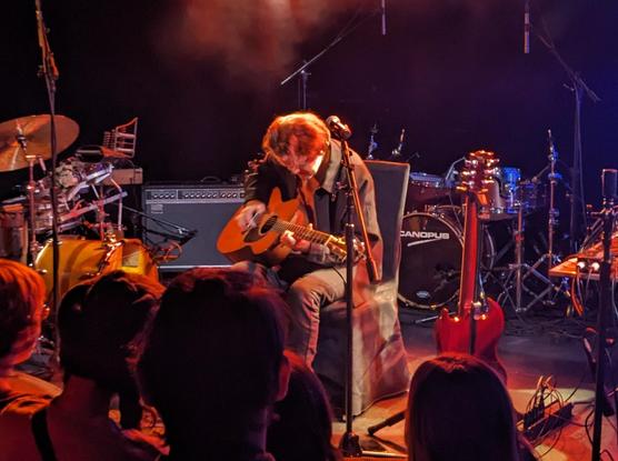 William Tyler on acoustic guitar