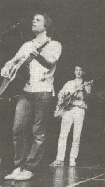 Bobby Weir with a slightly startled Jonathan Richman