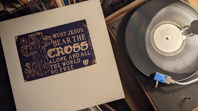 LP cover, Must Jesus Bear the Cross Alone and All the World Go Free