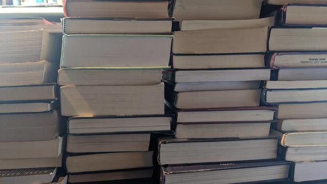 piles of books