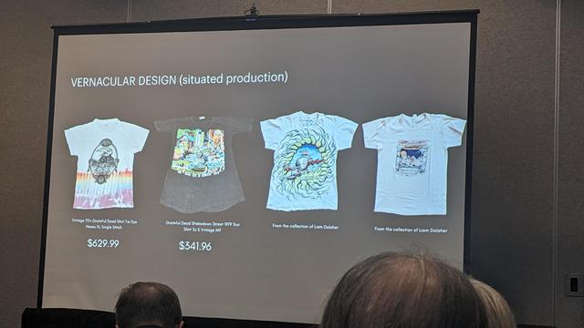 Presentation by Annabelle Walsh resale value of Dead bootleg shirts