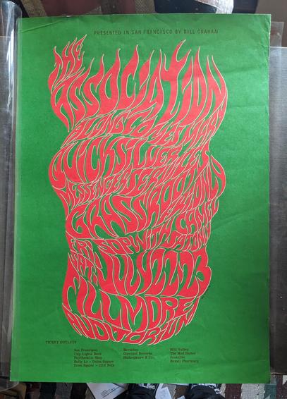 The Association poster, Fillmore Auditorium