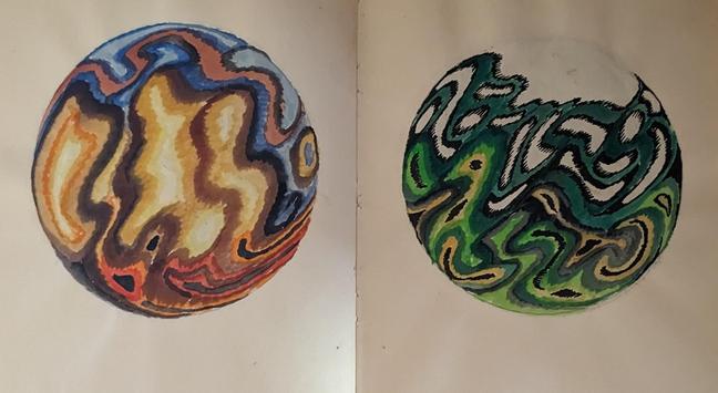 colored psychedelic orbs