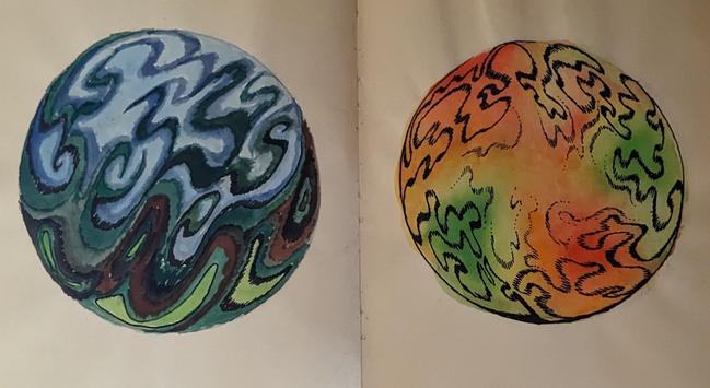 colored psychedelic orbs