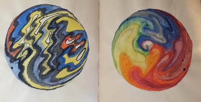 colored psychedelic orbs