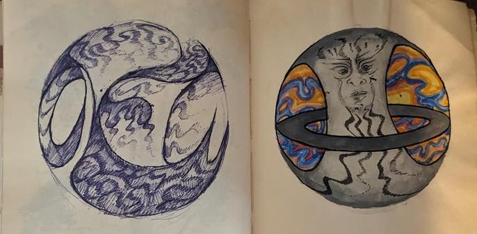 colored psychedelic orbs