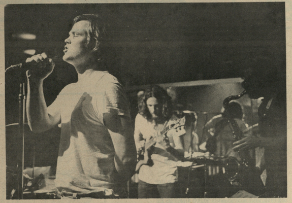 the Hampton Grease Band in 1972 with Mike Greene on saxophone