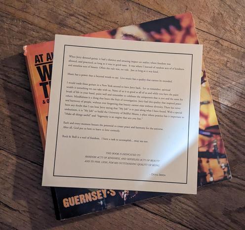 typed note from Doug Irwin