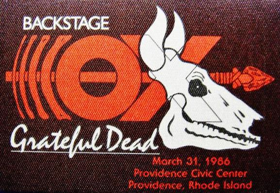 Grateful Dead backstage pass with Year of the Ox art
