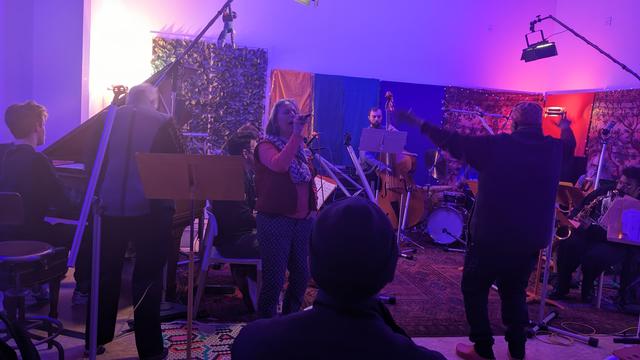 William Parker conducts band