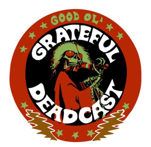 Grateful Deadcast logo with Blues For Allah fiddler