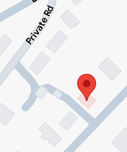 map with hallucinated road