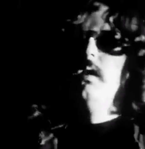 Pigpen in black and white, looking skeeeeee-zeeeeeee
