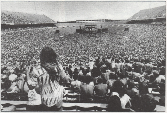 photo from back of Rich Stadium