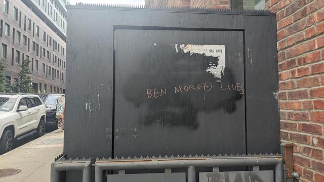 graffiti reading Ben Morea Lives