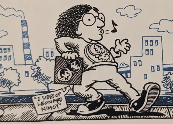 cartoon Dave keeps on truckin'