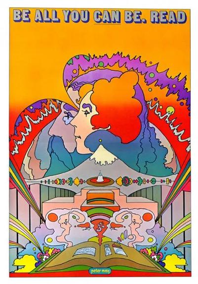 Peter Max poster: Be all you can be. Read