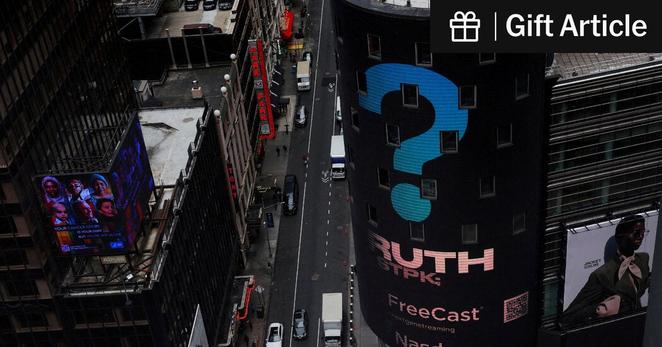 The move by Trump Media, the parent company of Truth Social, to market E.T.F.s to investors is part of a strategy to generate a more reliable source of revenues.