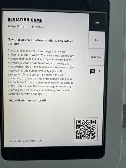 Description of "Deviation game" where you try to communicate a concept to humans via a drawing without the AI understanding you.