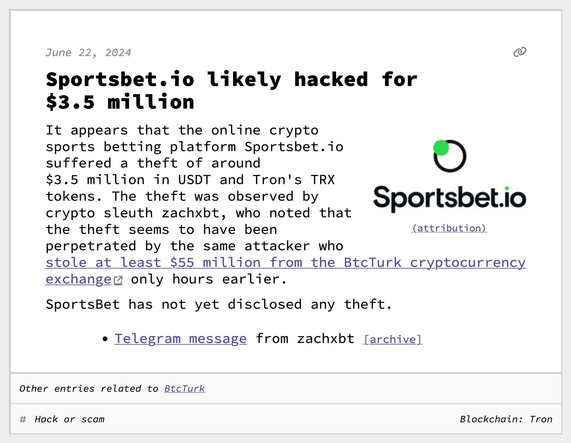 web3 is going just great: 