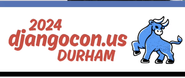 Logo for DjangoCon in Durham.