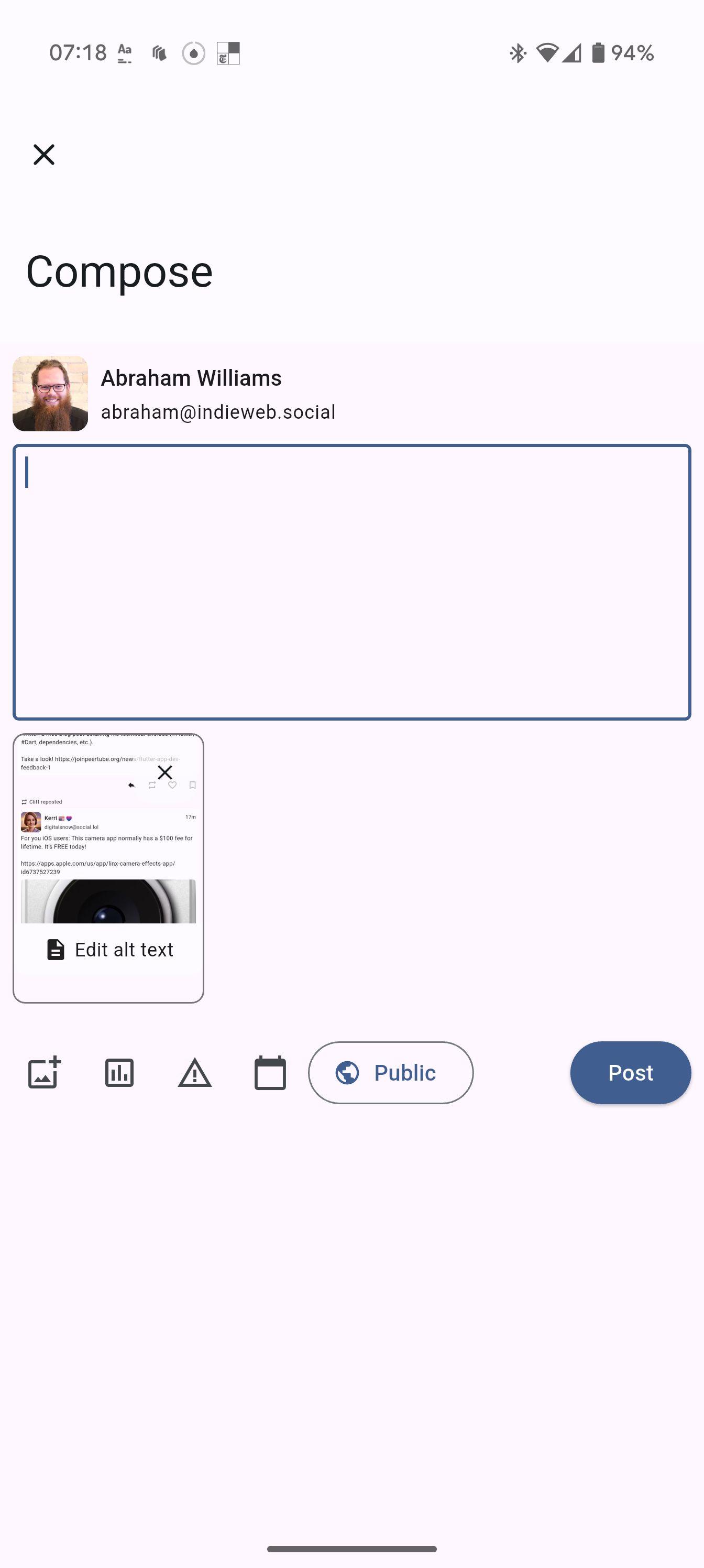 Posted media