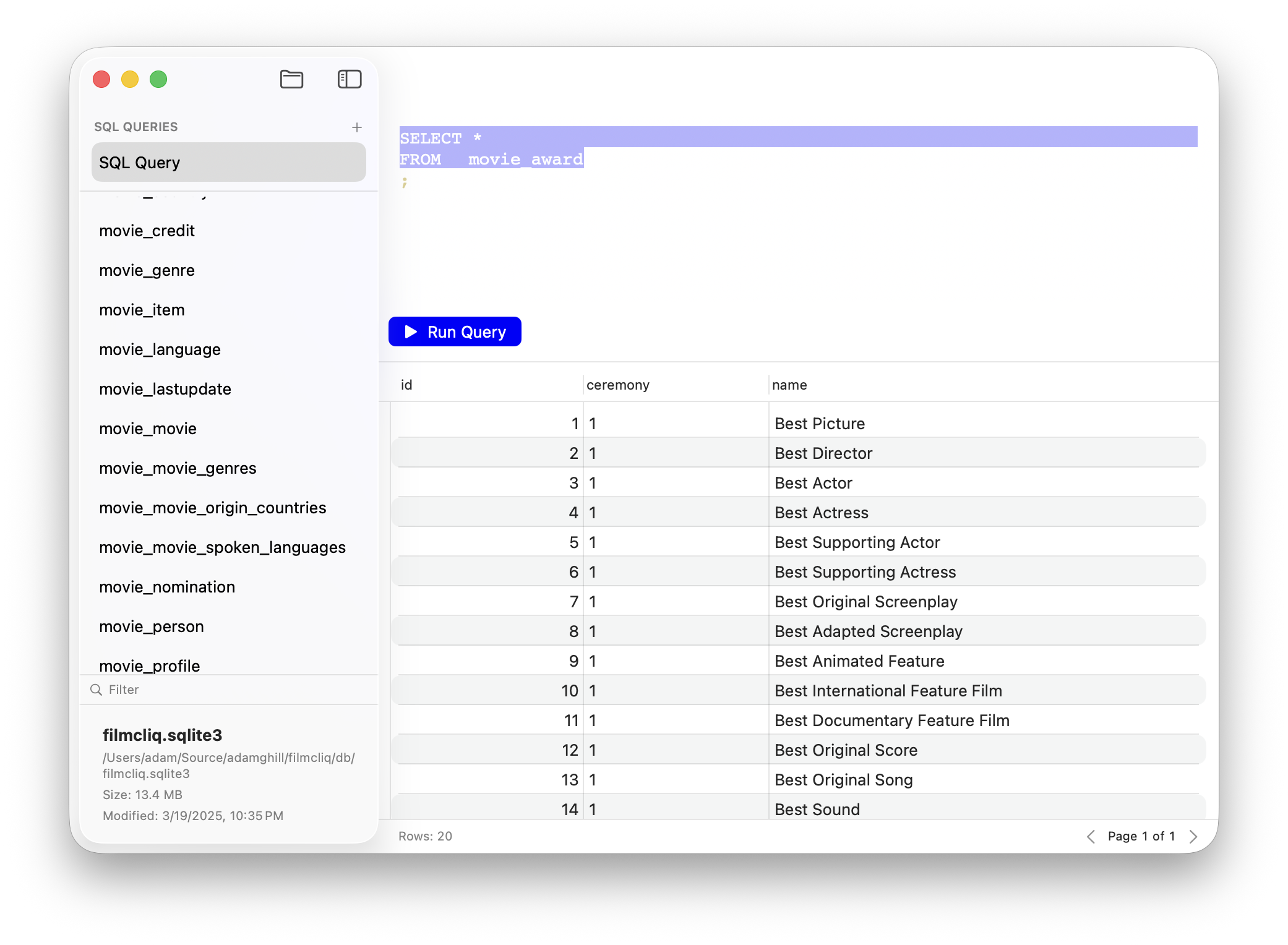 Intuitive SQL editor.