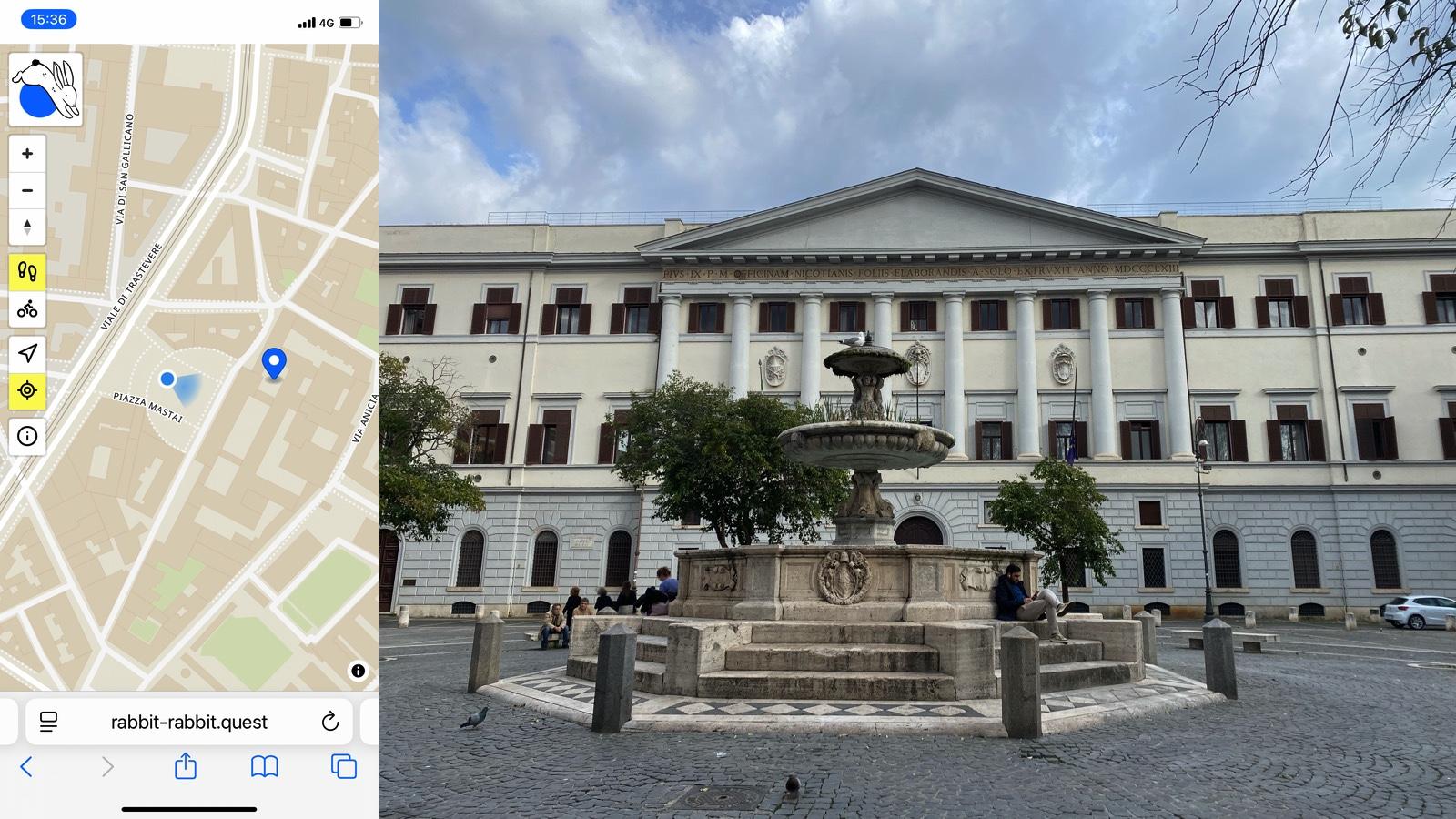 Rabbit Quest 20260315-W-AY68OD* On foot* 41.8873, 12.4734* 15 March 2026* 428.94 ppm CO2*OpenStreetMap[1]A fitting ra...