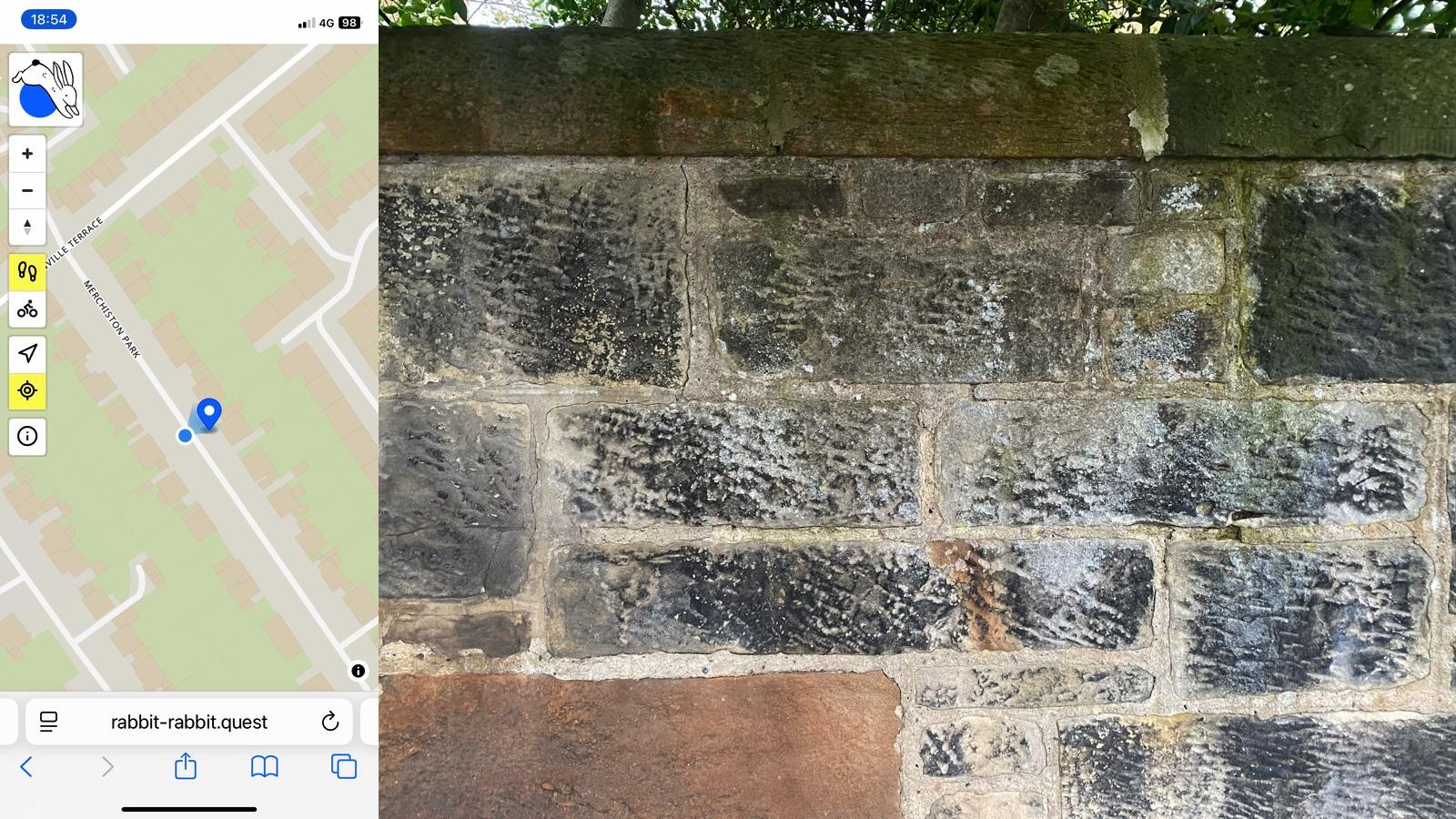 Rabbit Quest Geohashing 20260903-W-C171SL* On foot* 55.9376, -3.2137* 03 September 2026* 423.86 ppm CO2* OpenStreetMa...