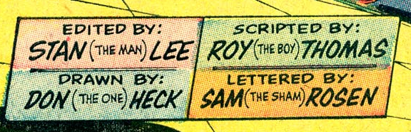 Panel from an Avengers comic that says, "Drawn By: Don (The One) Heck."