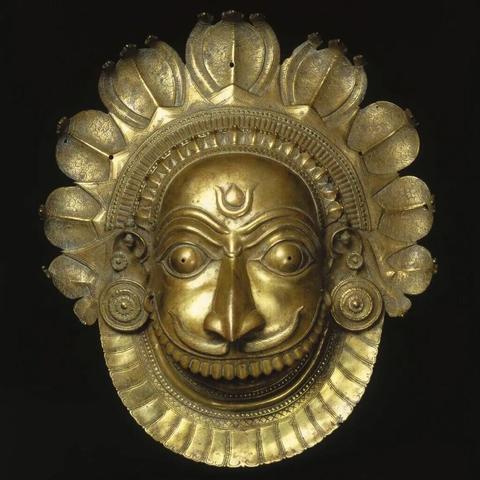 Brass mask of a bhuta (ghost). India, 18th century [1140x1140]