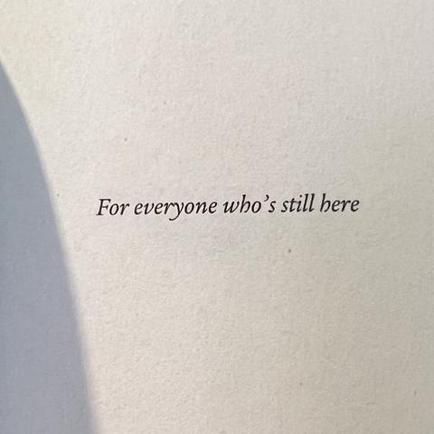For everyone who's still here