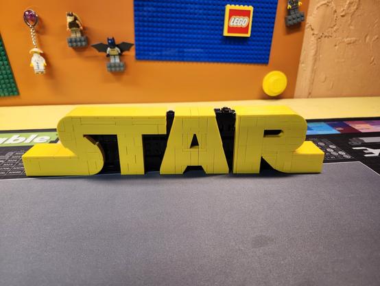 A partially constructed Lego set