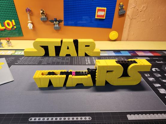 A partially constructed Lego set