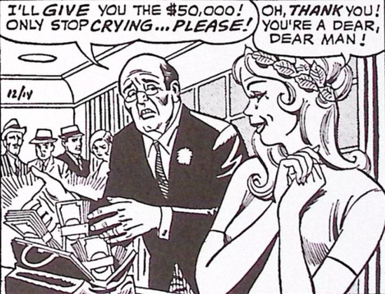 I'll give you the $50,000... only stop crying please!
