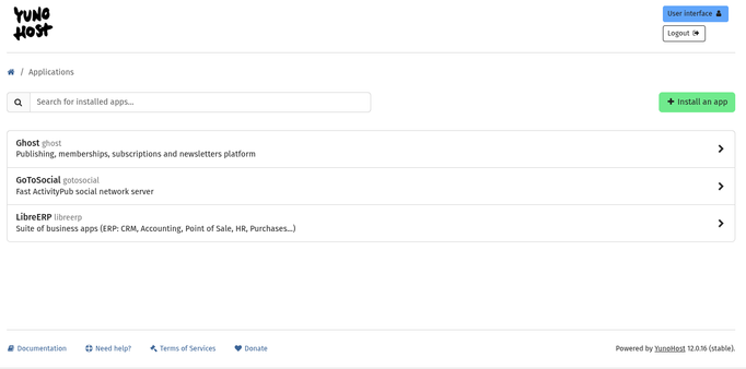 List of applications. Note Phanpy isn't listed.