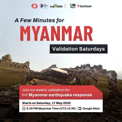 ValidationSaturdays for Myanmar mapping