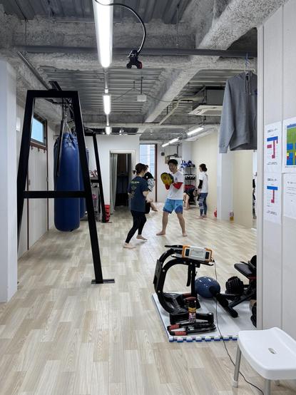 At my friendly neighborhood kickboxing gym.