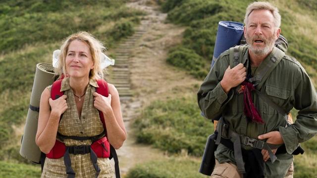 We walked 630 miles & lived in a tent after losing our home - now our life has been made into film with Gillian Anderson