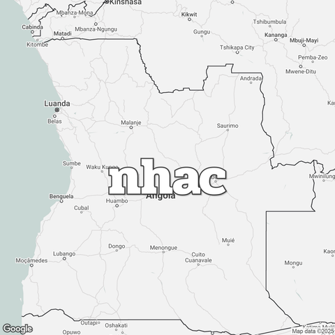 Map of Angola overlaid with "nhac".