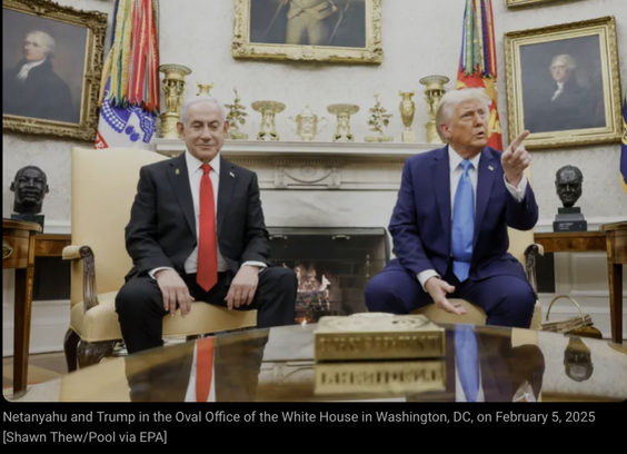 Netanyahu and trump in oval office