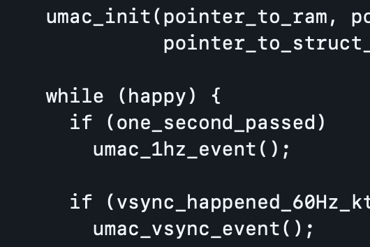 emulator code with the condition ‘happy’ for it to run code.