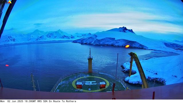 View from the RRS Sir David Attenborough Webcam.
