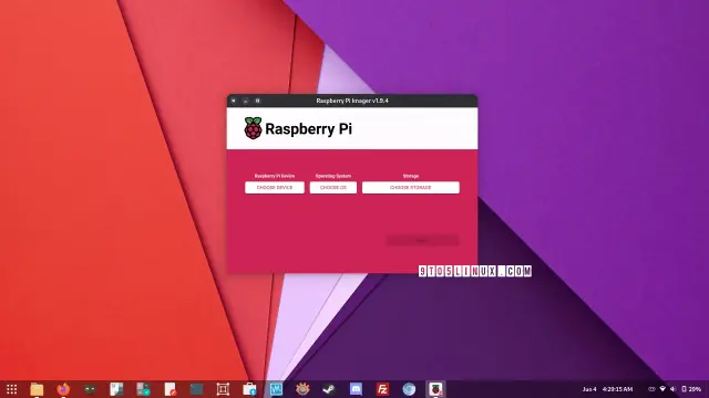Screenshot of Raspberry Pi Imager 1.9.4 showing the main window.