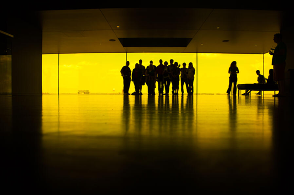 The Yellow Room in the Guthrie Theater Minneapolis Minnesota draws people to it like a bee to honey.

THE GUTHRIE THEATER Minneapolis Minnesota 

Great history of the Guthrie Theater
It is amazing both in terms of theater productions and also for its incredible architecture. Many would not be accustomed to this type of architecture and might be a little puzzled by it, but this is world class award winning architectural art and it is so great to be able to explore and experience it.

The Guthrie Theater staff is very open to photographers exploring during all hours of the day whenever it's opened. If you have not been there yet be sure to put it on your list and get there.

Things to see at the Guthrie are of course the amazing endless bridge. The bridge gives you such breathtaking views of the city and the best part is you're out doors and on this particular day it was a gorgeous 80 degrees in Minneapolis. This bridge is not only special because its cityscape views but it is also very unique because of its architecture.

The bridge is hanging out in the middle of nowhere and it's totally unsupported. It has to be structured somehow to hold all that weight. It is stabilized by that same amount of weight and structure running all the way through the building. It is an incredible feat of engineering.

https://fineartamerica.com/featured/the-yellow-room-guthrie-theater-minneapolis-wayne-moran.html

#Minneapolis #GuthrieTheater #Architecture #Minnesota #art #fineart