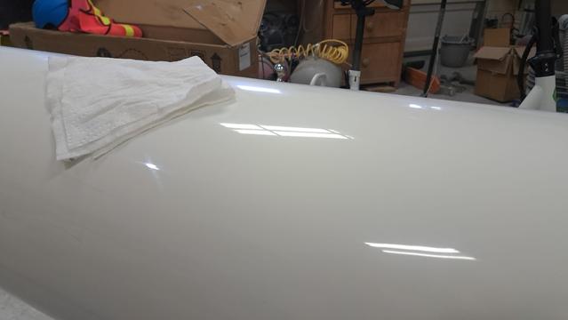 Both polishing pads produced similar finish quality. 

I think the Sharpie grid is a decent tool to show buffing progress.

Now I just need to put in the hours....