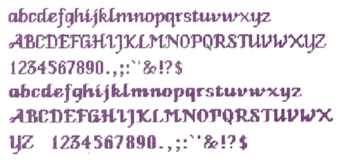 Glyph sets for Venice in two weights, taken from The Apple Macintosh Book by Cary Lu. Bellevue: Microsoft Press, 1984. Digitized by the Internet Archive: https://archive.org/details/mac_The_Apple_Macintosh_Book_Cary_Lu_1984/page/n291/mode/2up