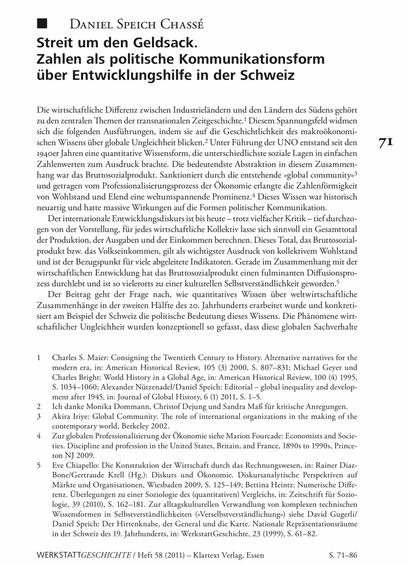 Erste Seite des gedruckten Beitrags