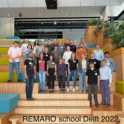 picture of PhD students and organizers of the summer REMARO in Delft 2022
